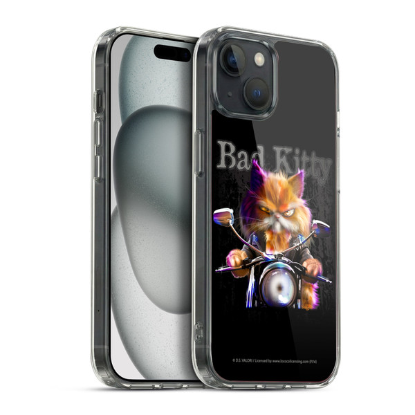 D.S. Valori Kitty And Puppy Bad Kitty Soft Gel Case for Apple iPhone 15 Plus & MagSafe