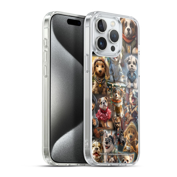 D.S. Valori Kitty And Puppy Puppy Kingdom Soft Gel Case for Apple iPhone 15 Pro Max & MagSafe