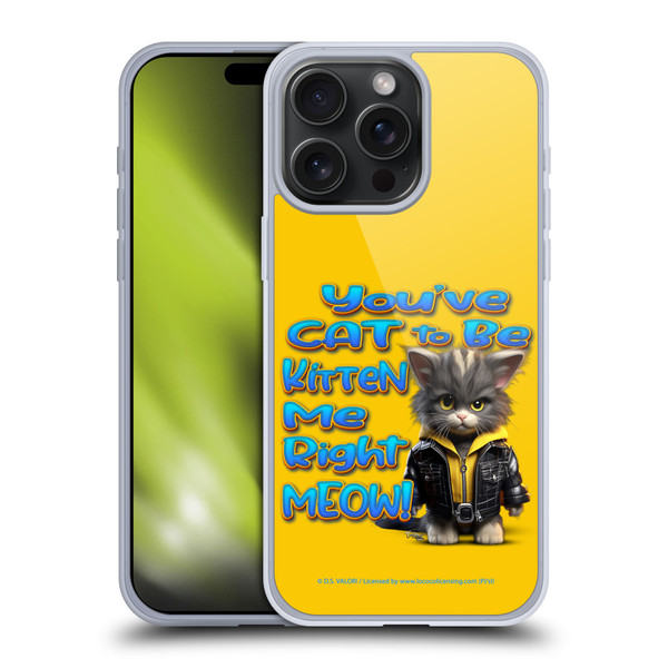 D.S. Valori Kitty And Puppy You've Cat To Be Kitten Me Soft Gel Case for Apple iPhone 15 Pro Max