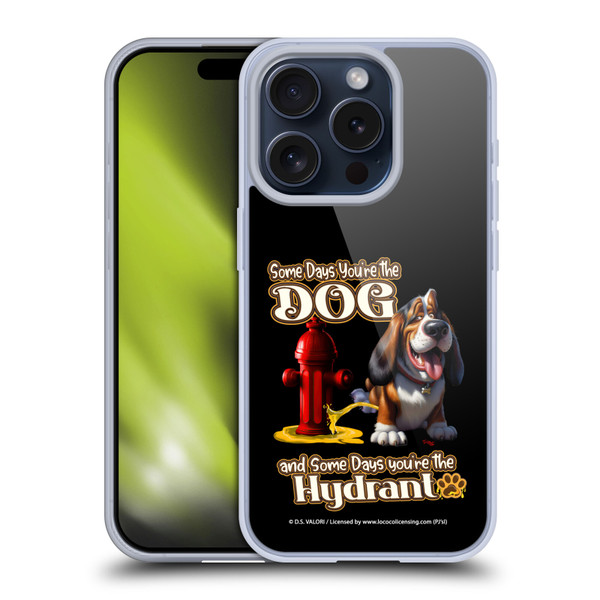 D.S. Valori Kitty And Puppy Some Days You're The Dog Soft Gel Case for Apple iPhone 15 Pro