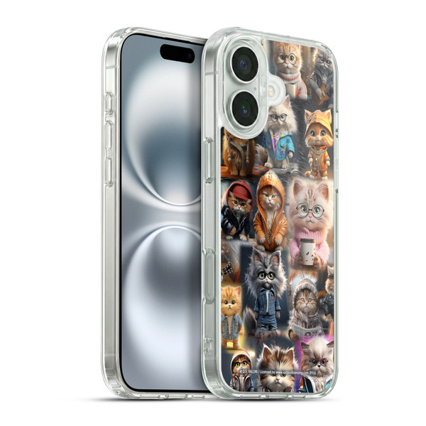 D.S. Valori Kitty And Puppy Kitty Kingdom Soft Gel Case for Apple iPhone 16 Plus & MagSafe