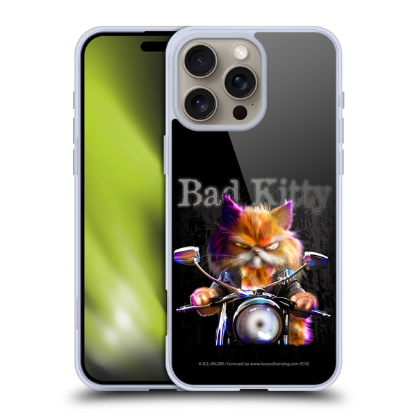 D.S. Valori Kitty And Puppy Bad Kitty Soft Gel Case for Apple iPhone 16 Pro Max