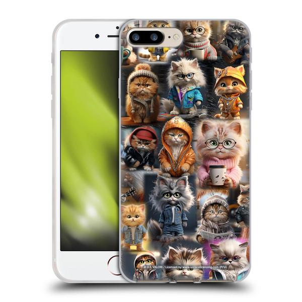 D.S. Valori Kitty And Puppy Kitty Kingdom Soft Gel Case for Apple iPhone 7 Plus / iPhone 8 Plus