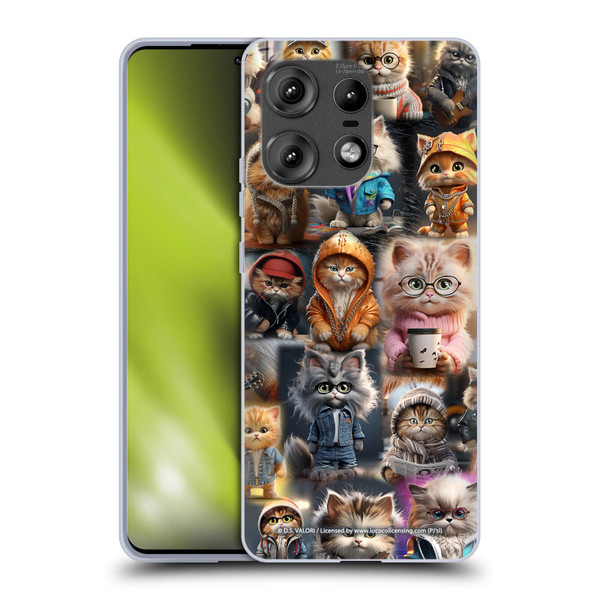 D.S. Valori Kitty And Puppy Kitty Kingdom Soft Gel Case for Motorola Edge 50 Pro