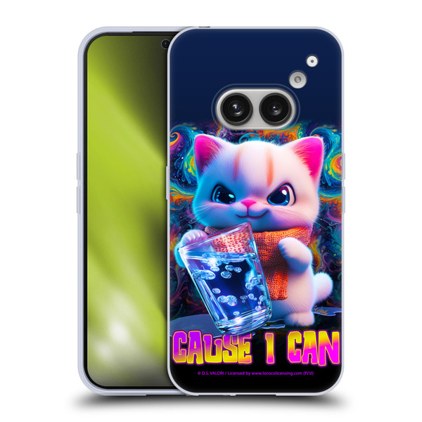 D.S. Valori Kitty And Puppy Kitty Cause I Can Soft Gel Case for Nothing Phone (2a)
