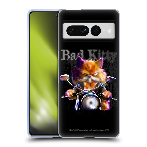 D.S. Valori Kitty And Puppy Bad Kitty Soft Gel Case for Google Pixel 7 Pro