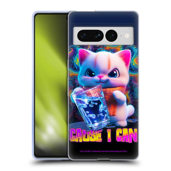 D.S. Valori Kitty And Puppy Kitty Cause I Can Soft Gel Case for Google Pixel 7 Pro