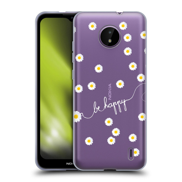 Monika Strigel Happy Daisy Clear Soft Gel Case for Nokia C10 / C20