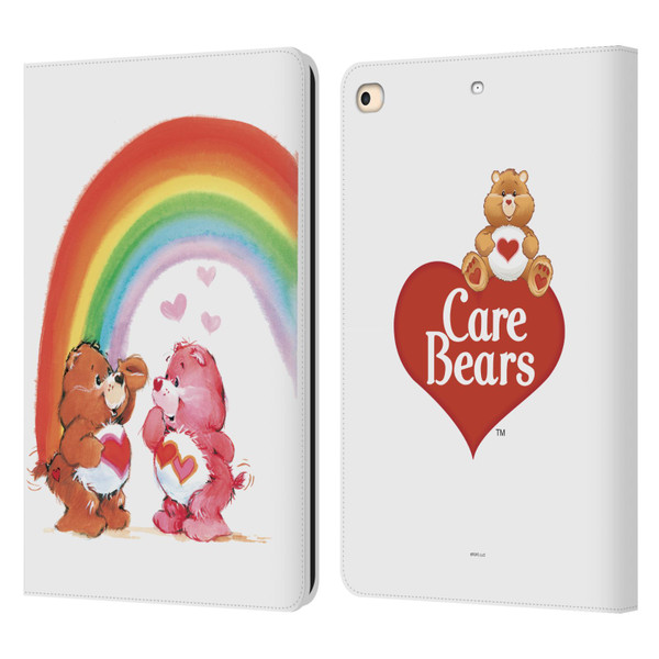 Care Bears Classic Rainbow Leather Book Wallet Case Cover For Apple iPad 9.7 2017 / iPad 9.7 2018