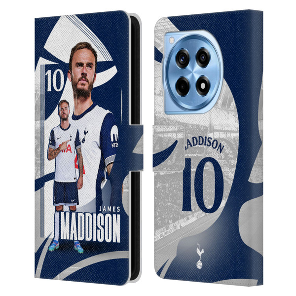 Tottenham Hotspur F.C. 2024/25 First Team James Maddison Leather Book Wallet Case Cover For OnePlus 12R