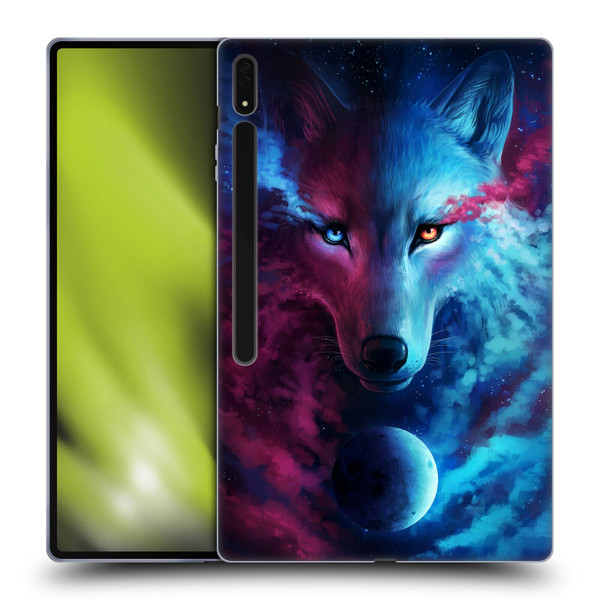 Jonas "JoJoesArt" Jödicke Wildlife Wolf Galaxy Soft Gel Case for Samsung Galaxy Tab S8 Ultra