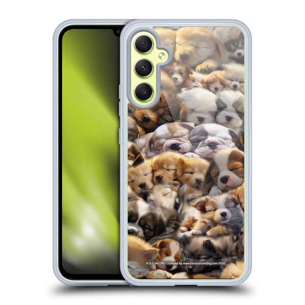 D.S. Valori Kitty And Puppy Puppy Dreams Soft Gel Case for Samsung Galaxy A34 5G