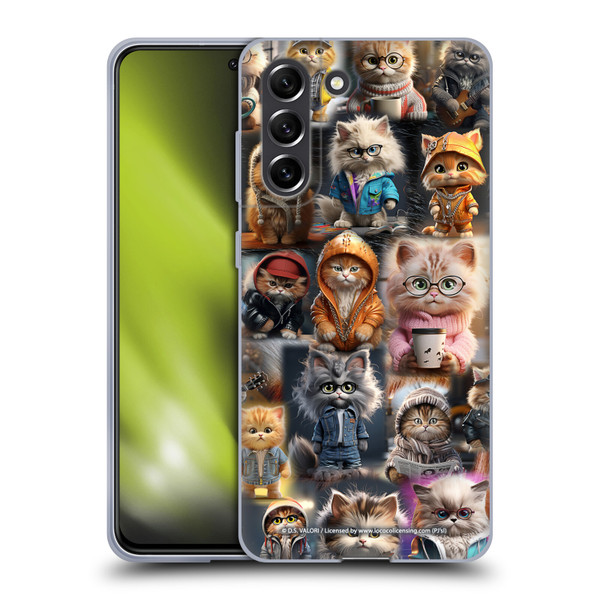 D.S. Valori Kitty And Puppy Kitty Kingdom Soft Gel Case for Samsung Galaxy S21 FE 5G