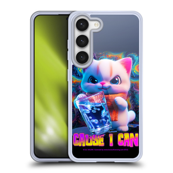 D.S. Valori Kitty And Puppy Kitty Cause I Can Soft Gel Case for Samsung Galaxy S23 5G