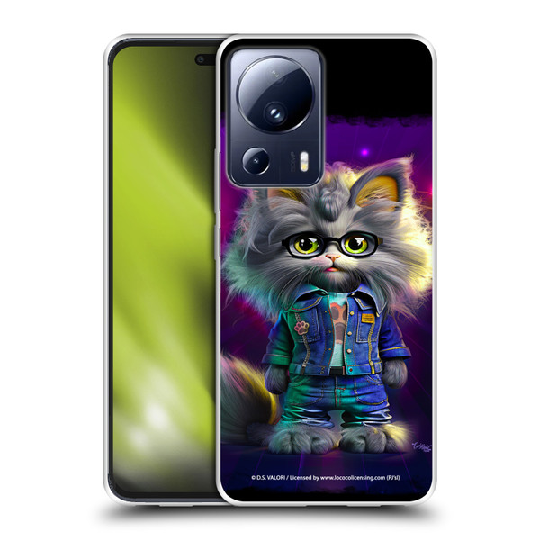 D.S. Valori Kitty And Puppy Kitty In Jeans Soft Gel Case for Xiaomi 13 Lite 5G