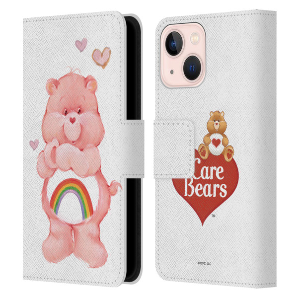 Care Bears Classic Cheer Leather Book Wallet Case Cover For Apple iPhone 13 Mini