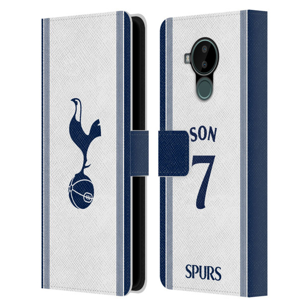 Tottenham Hotspur F.C. 2024/25 Players Home Kit Son Heung-Min Leather Book Wallet Case Cover For Nokia C30 Tottenham Hotspur F.C. 2024/25 Players Home Kit Son Heung-Min Leather Book Wallet Case Cover For Nokia C30
