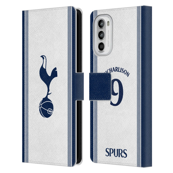 Tottenham Hotspur F.C. 2024/25 Players Home Kit Richarlison Leather Book Wallet Case Cover For Motorola Moto G52