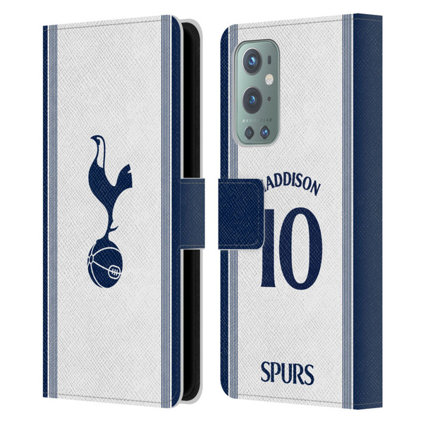 Tottenham Hotspur F.C. 2024/25 Players Home Kit James Maddison Leather Book Wallet Case Cover For OnePlus 9