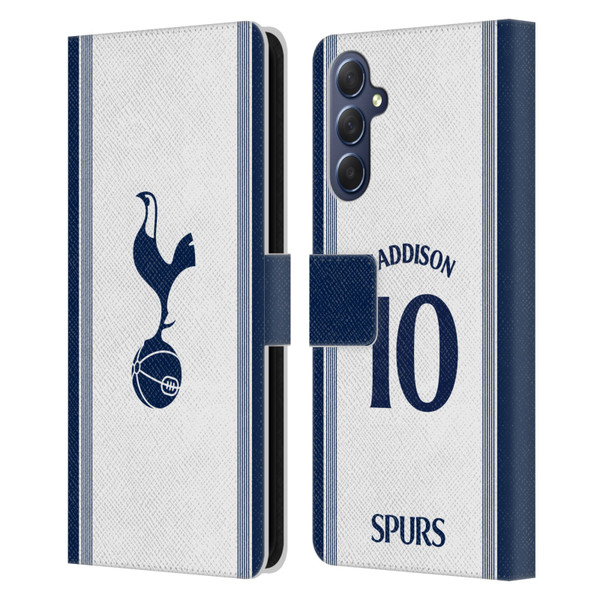 Tottenham Hotspur F.C. 2024/25 Players Home Kit James Maddison Leather Book Wallet Case Cover For Samsung Galaxy M54 5G