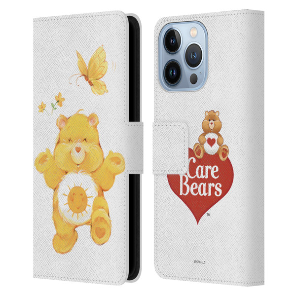 Care Bears Classic Funshine Leather Book Wallet Case Cover For Apple iPhone 13 Pro