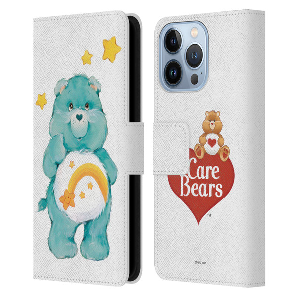 Care Bears Classic Wish Leather Book Wallet Case Cover For Apple iPhone 13 Pro