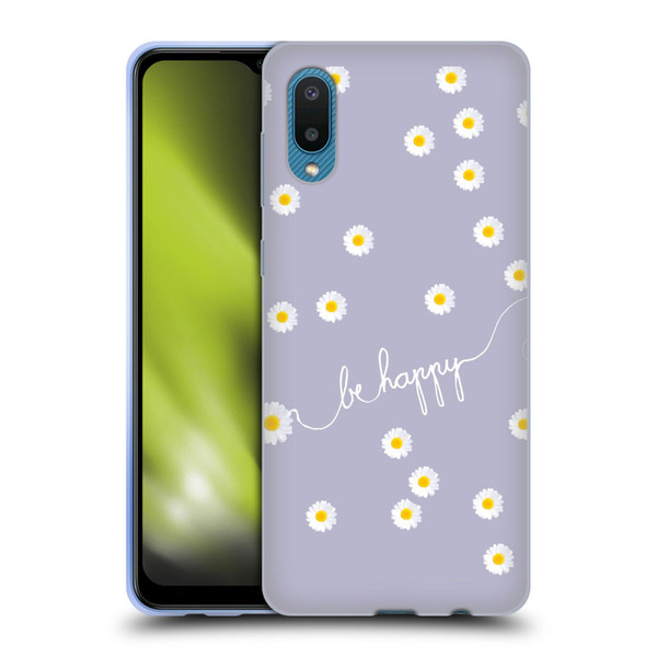 Monika Strigel Happy Daisy Lavender Soft Gel Case for Samsung Galaxy A02/M02 (2021)