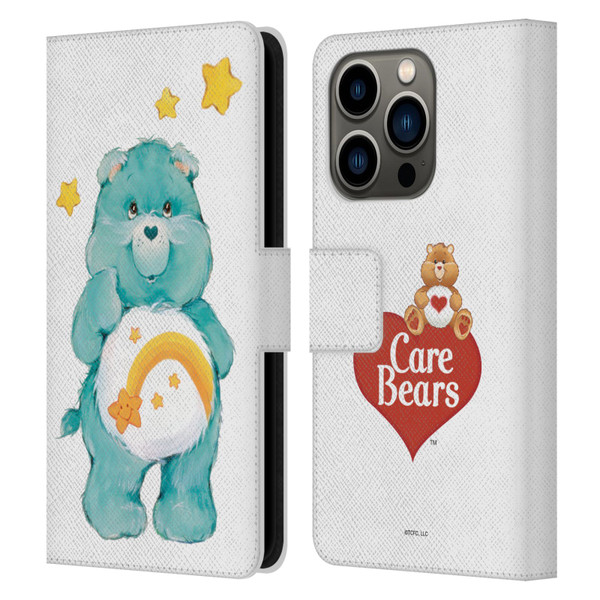 Care Bears Classic Wish Leather Book Wallet Case Cover For Apple iPhone 14 Pro