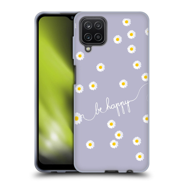 Monika Strigel Happy Daisy Lavender Soft Gel Case for Samsung Galaxy A12 (2020)