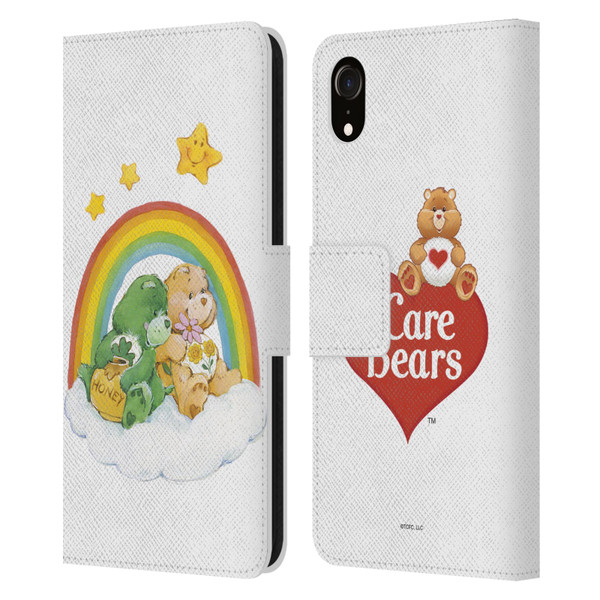 Care Bears Classic Rainbow 2 Leather Book Wallet Case Cover For Apple iPhone XR