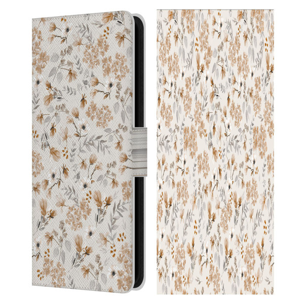 Anis Illustration Mix Pattern Romantic Neutrals Leather Book Wallet Case Cover For Samsung Galaxy S23 FE 5G