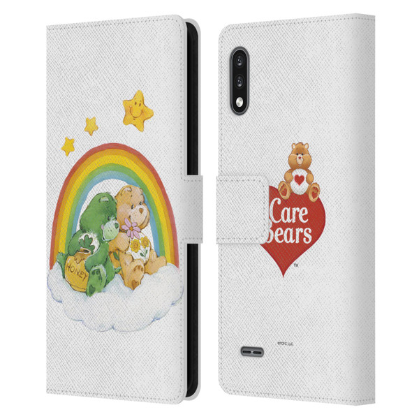 Care Bears Classic Rainbow 2 Leather Book Wallet Case Cover For LG K22