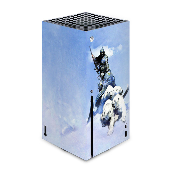 Frank Frazetta Medieval Fantasy Art Silver Warrior Vinyl Sticker Skin Decal Cover for Microsoft Xbox Series X