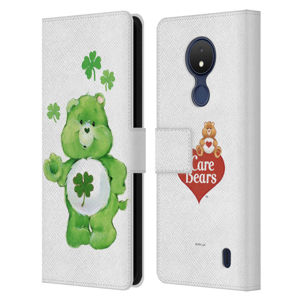 Care Bears Classic Good Luck Leather Book Wallet Case Cover For Nokia C21
