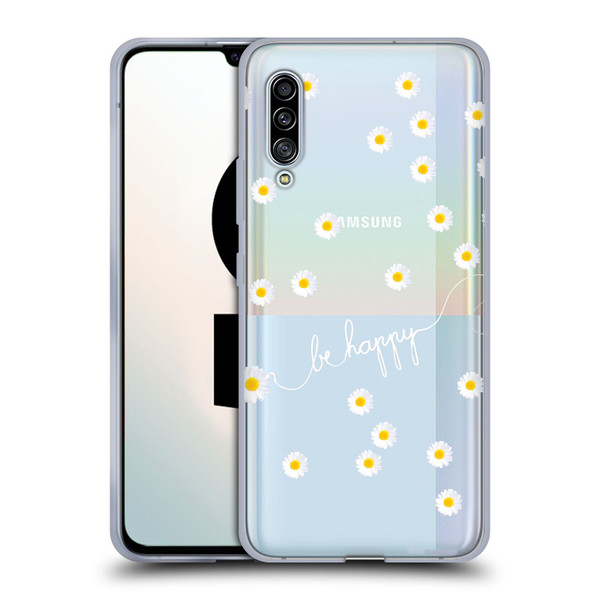 Monika Strigel Happy Daisy Clear Soft Gel Case for Samsung Galaxy A90 5G (2019)