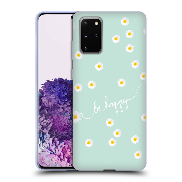 Monika Strigel Happy Daisy Mint Soft Gel Case for Samsung Galaxy S20+ / S20+ 5G