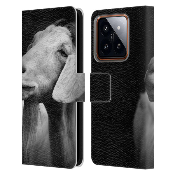 Dorit Fuhg Animals & Urban Life Goat Leather Book Wallet Case Cover For Xiaomi 14