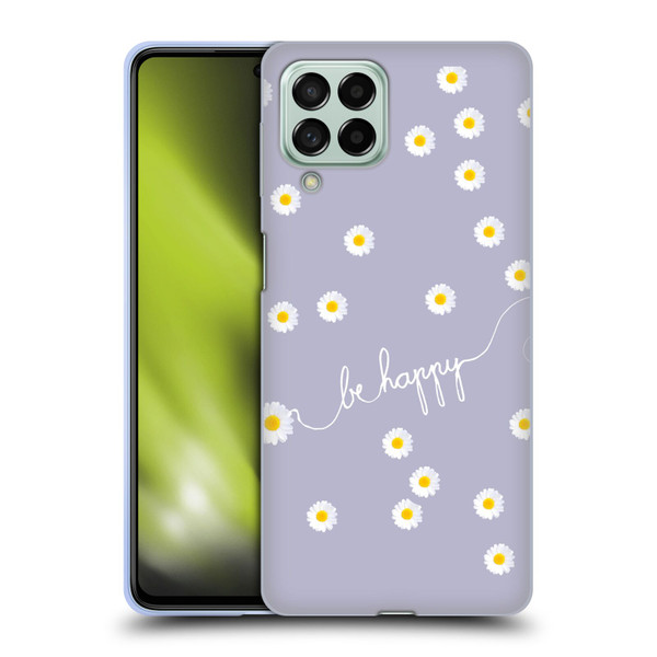 Monika Strigel Happy Daisy Lavender Soft Gel Case for Samsung Galaxy M53 (2022)