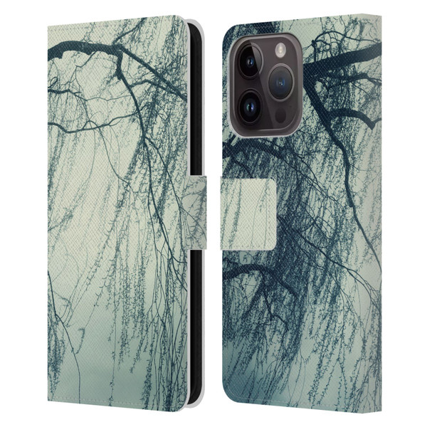 Dorit Fuhg Mystic Nature Weeping Willow Leather Book Wallet Case Cover For Apple iPhone 15 Pro