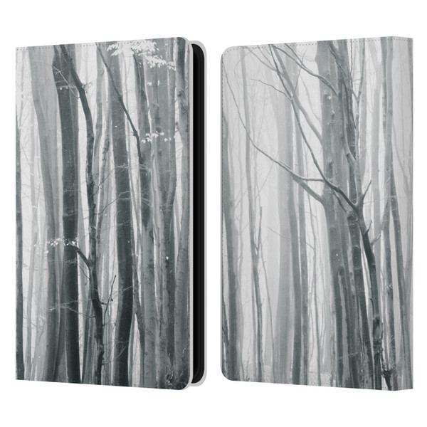 Dorit Fuhg Monotones Chilly Woods Leather Book Wallet Case Cover For Amazon Kindle Paperwhite 5 (2021)