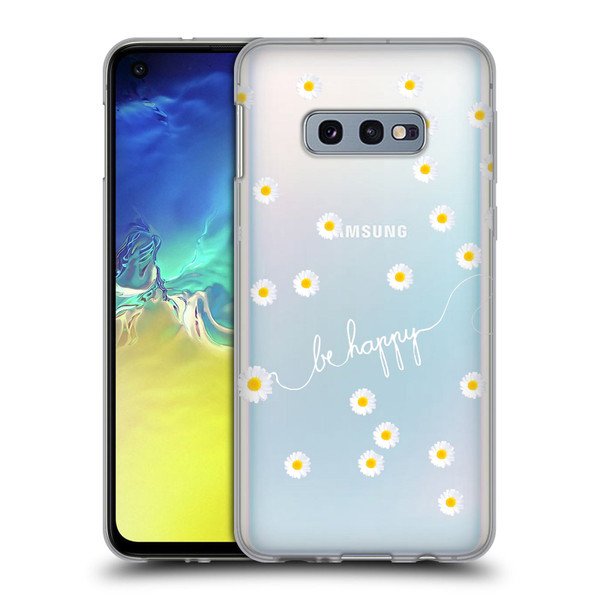 Monika Strigel Happy Daisy Clear Soft Gel Case for Samsung Galaxy S10e