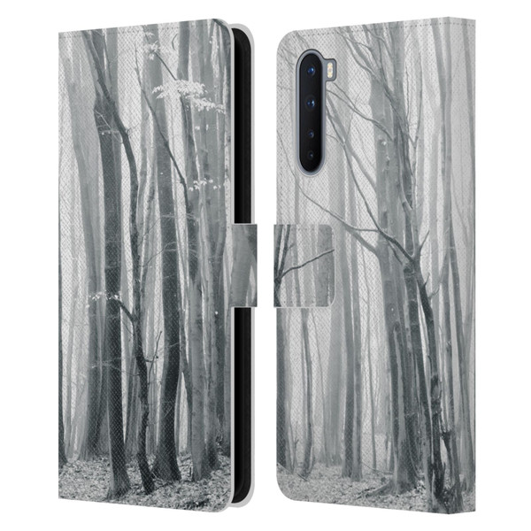Dorit Fuhg Monotones Chilly Woods Leather Book Wallet Case Cover For OnePlus Nord 5G