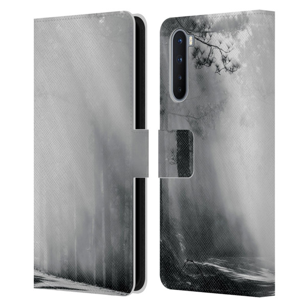 Dorit Fuhg Monotones Foggy Woods Leather Book Wallet Case Cover For OnePlus Nord 5G