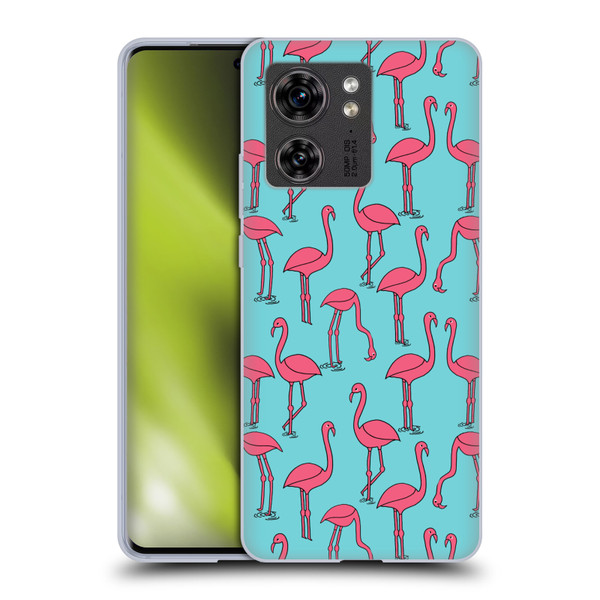 Andrea Lauren Design Birds Simple Flamingo Soft Gel Case for Motorola Edge (2023)