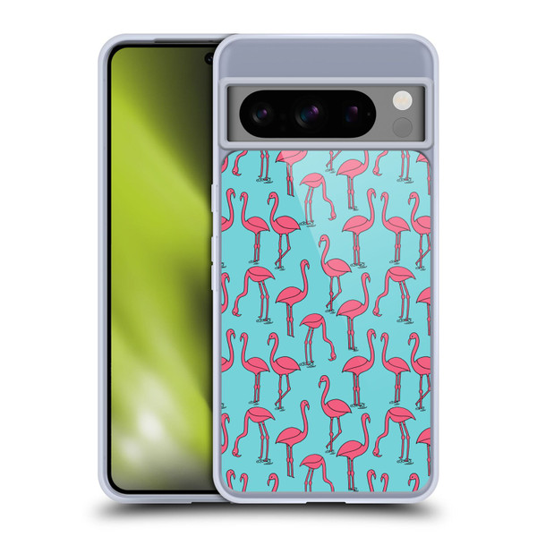 Andrea Lauren Design Birds Simple Flamingo Soft Gel Case for Google Pixel 8 Pro