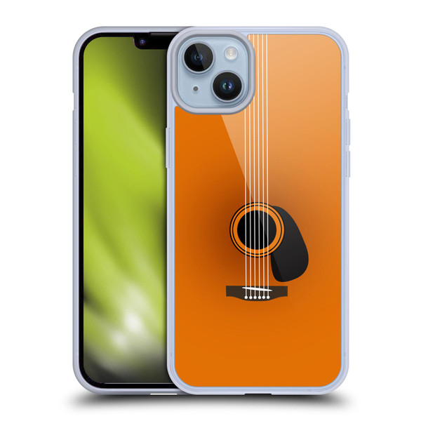 Mark Ashkenazi Music Guitar Minimal Soft Gel Case for Apple iPhone 14 Plus