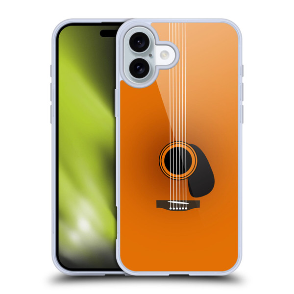 Mark Ashkenazi Music Guitar Minimal Soft Gel Case for Apple iPhone 16 Plus