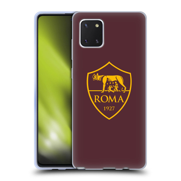 AS Roma 2024/25 Graphic Logo Crest Soft Gel Case for Samsung Galaxy Note10 Lite