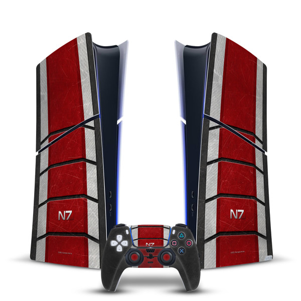 EA Bioware Mass Effect Graphics N7 Logo Armor Vinyl Sticker Skin Decal Cover for Sony PS5 Slim Digital Edition Bundle