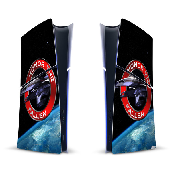 EA Bioware Mass Effect Graphics Normandy SR1 Vinyl Sticker Skin Decal Cover for Sony PS5 Slim Digital Edition Console